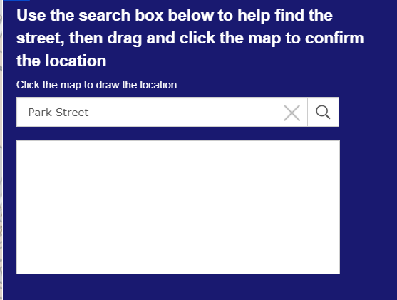 Empty search box